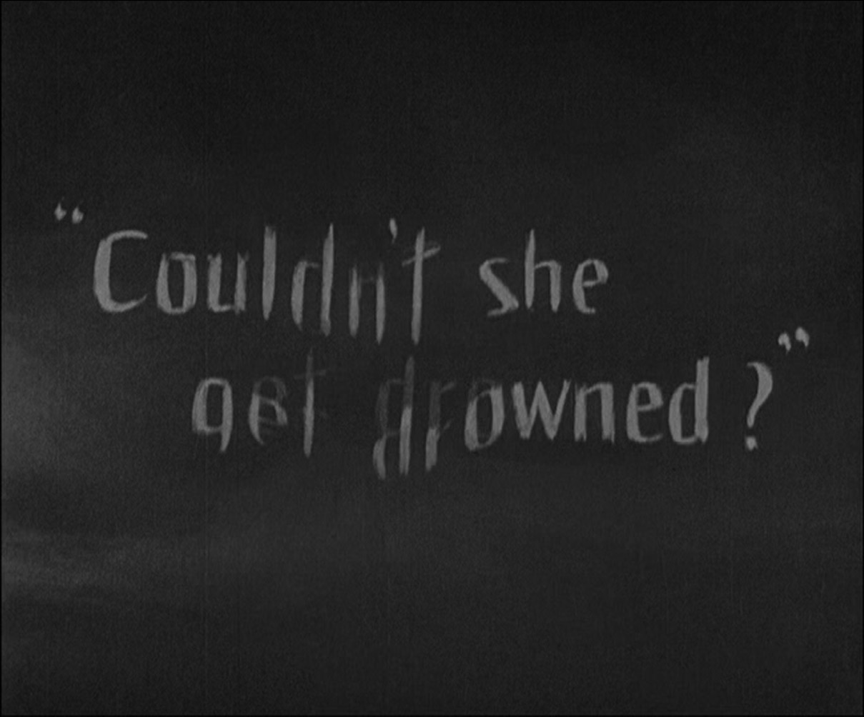 sunrise title card "couldn't she get drowned?" sunrise title card "couldn't she get drowned?"