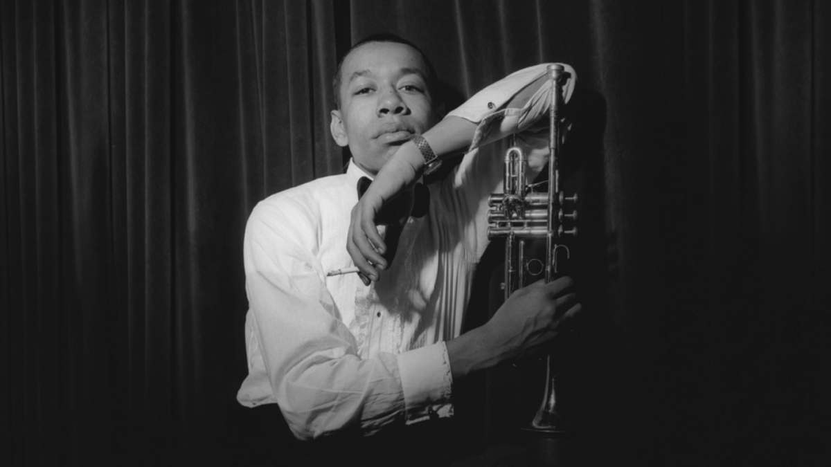 Lee Morgan with trumpet