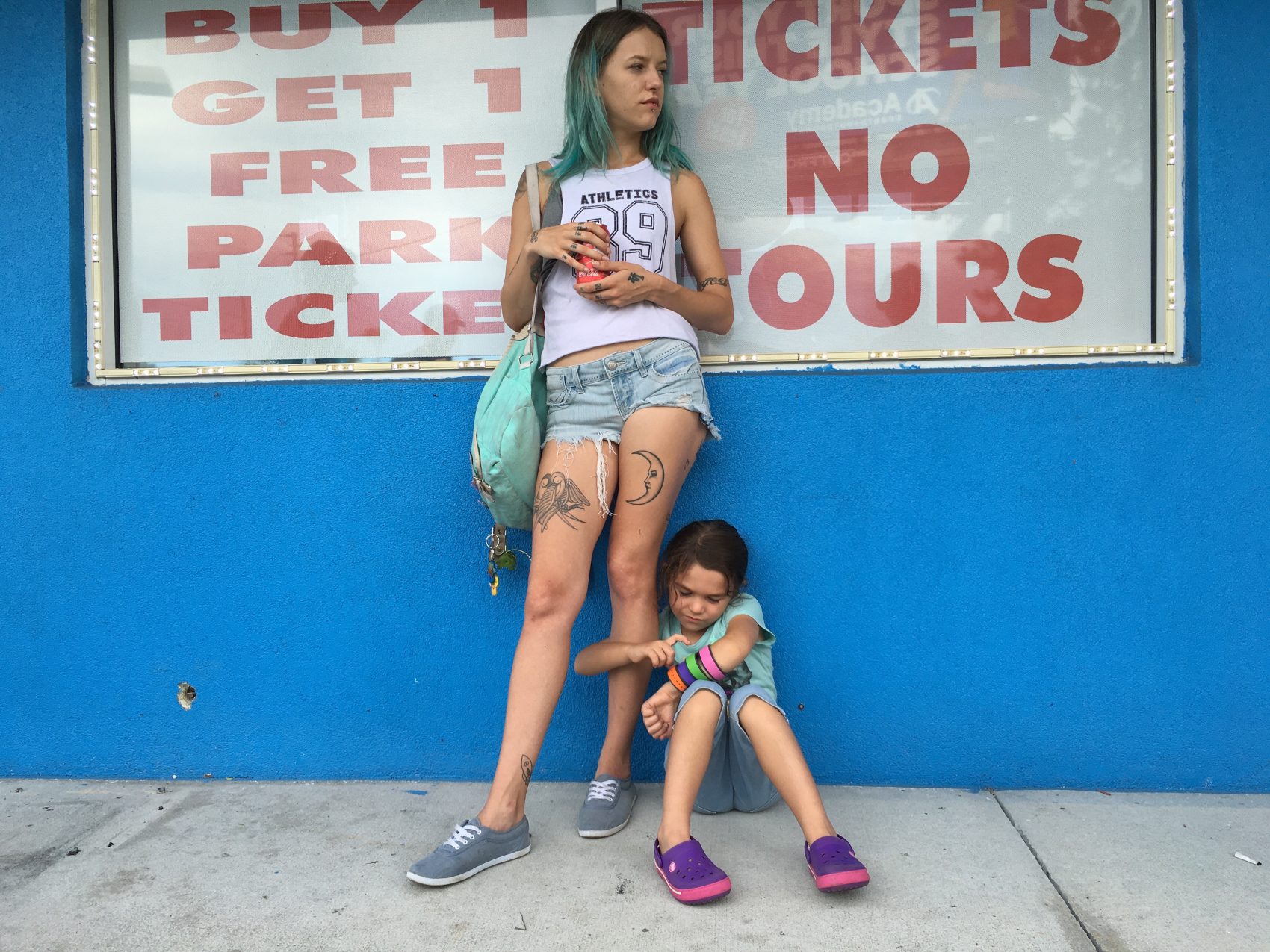 Bria Vinaite and Brooklynn Prince in Sean Baker's The Florida Project Bria Vinaite and Brooklynn Prince in Sean Baker's The Florida Project