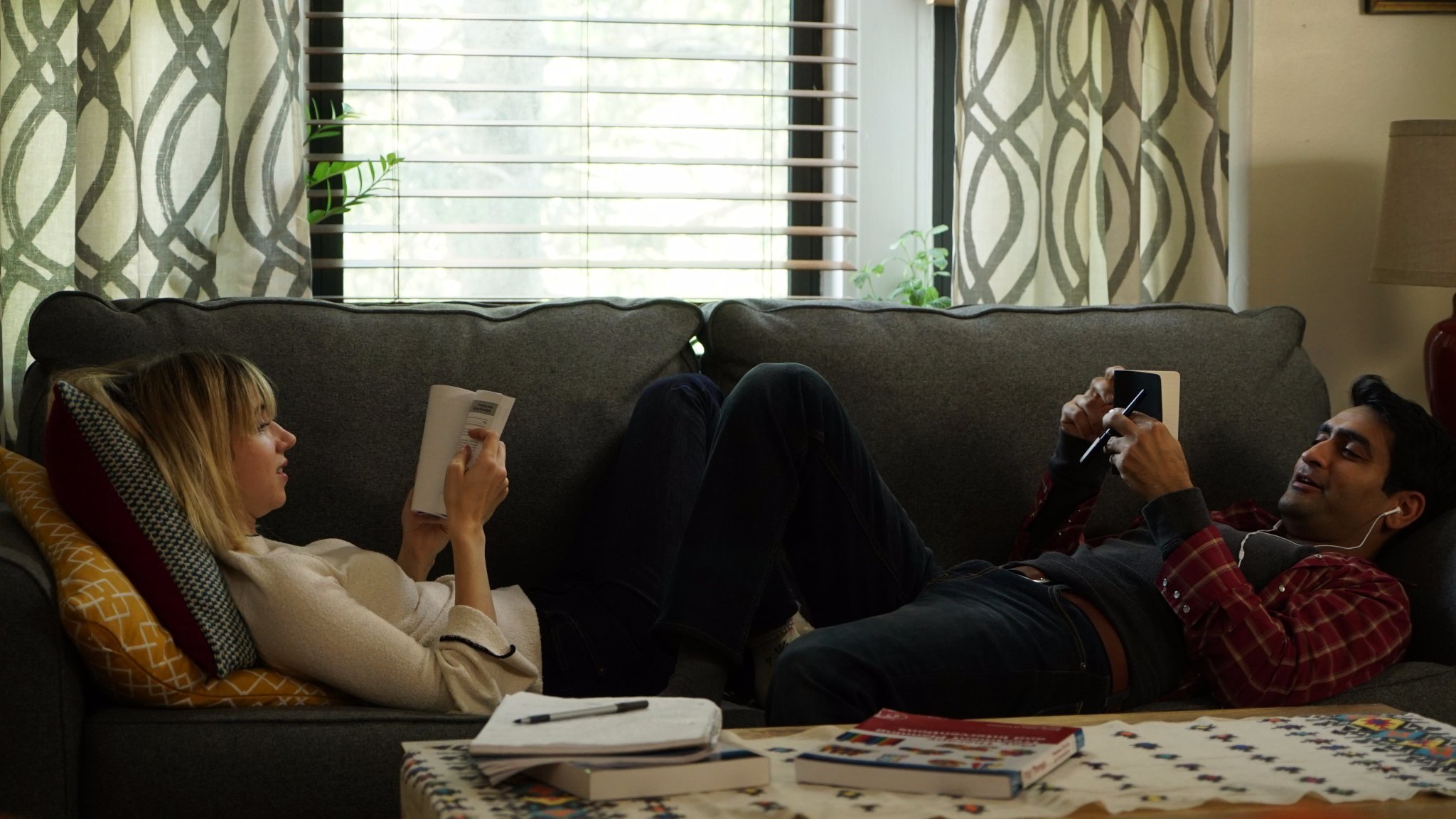 Kumail Nanjiani and Emily V. Gordon in The Big Sick