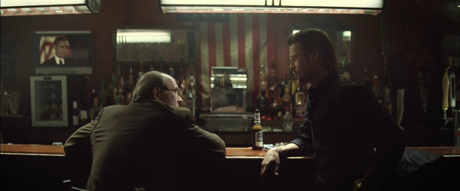Brad Pitt and Richard Jenkins in Killing Them Softly