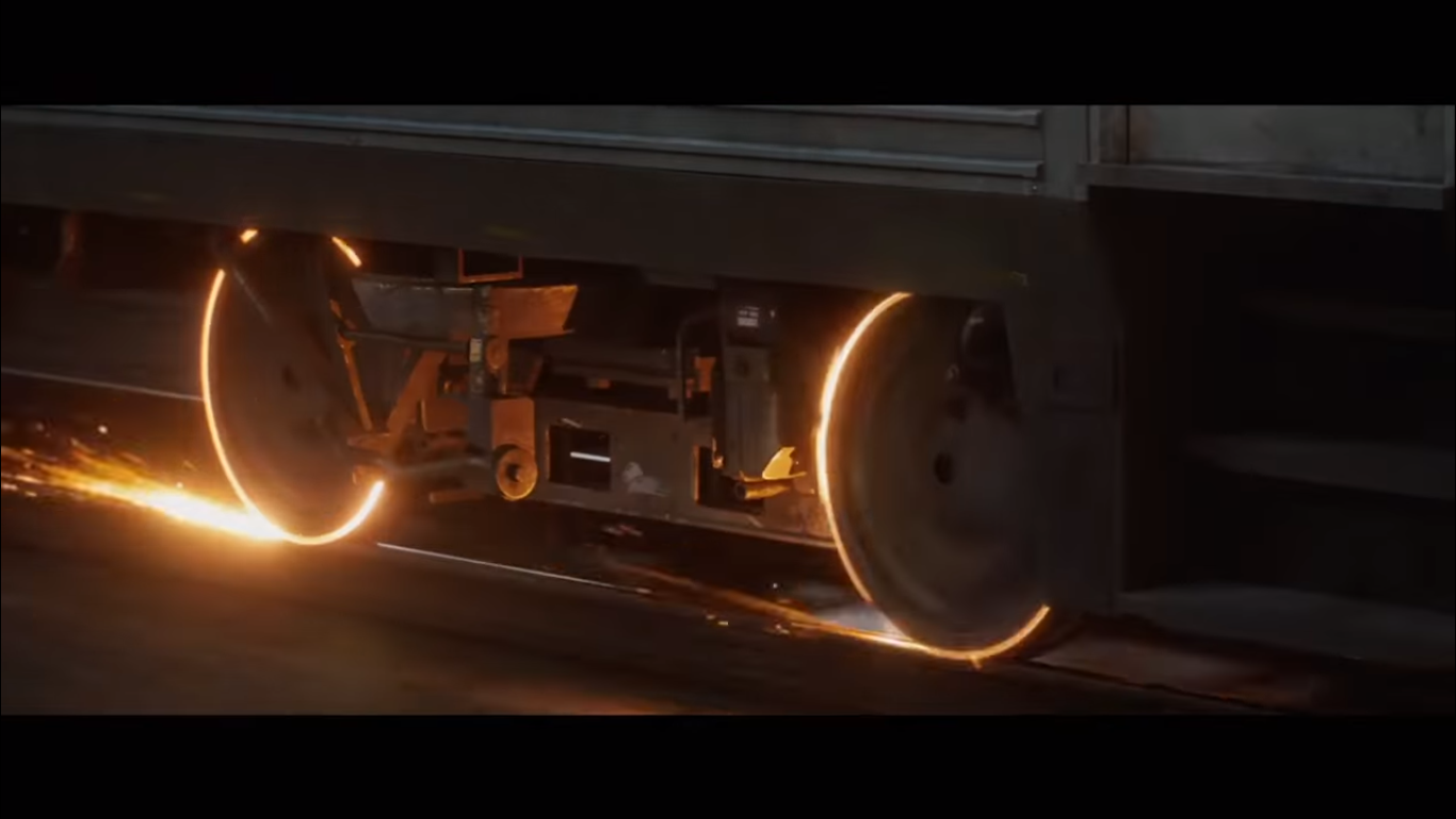 Screeching train in The Commuter