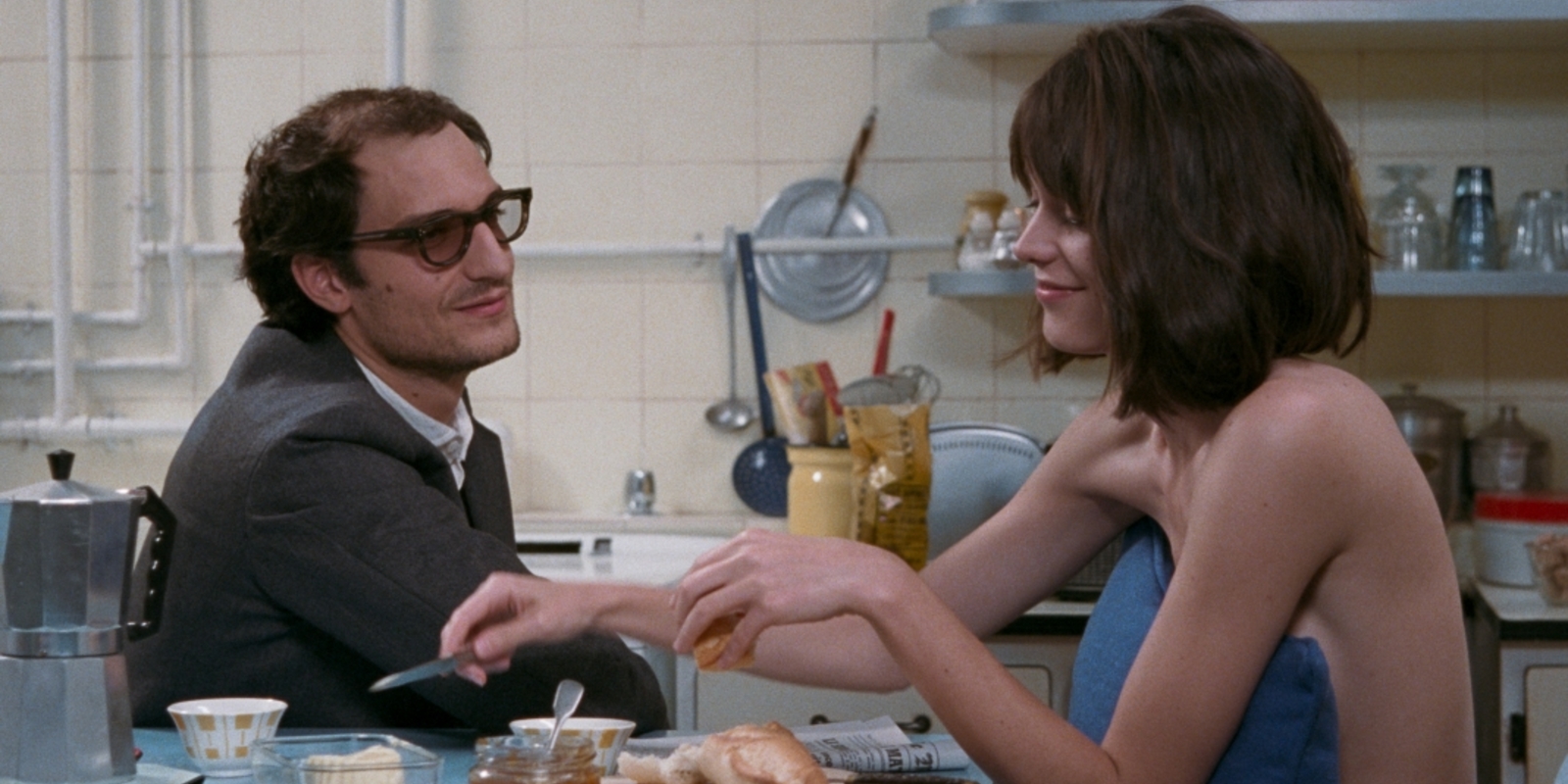 Louis Garrel and Stacy Martin in Hazanavicius' Godard Mon Amour