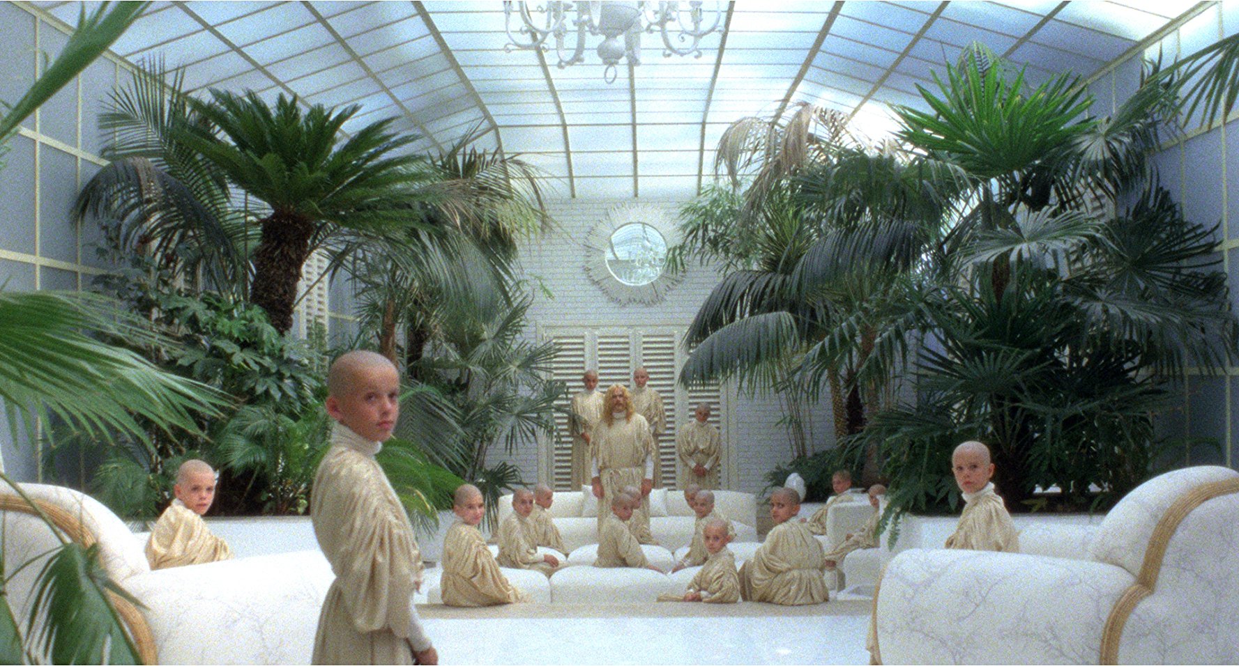 Bald children in The Visitor