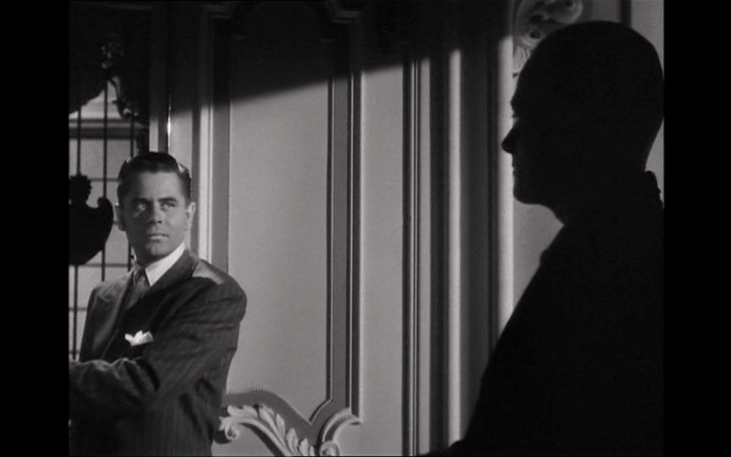 Glenn Ford and George Macready in Gilda