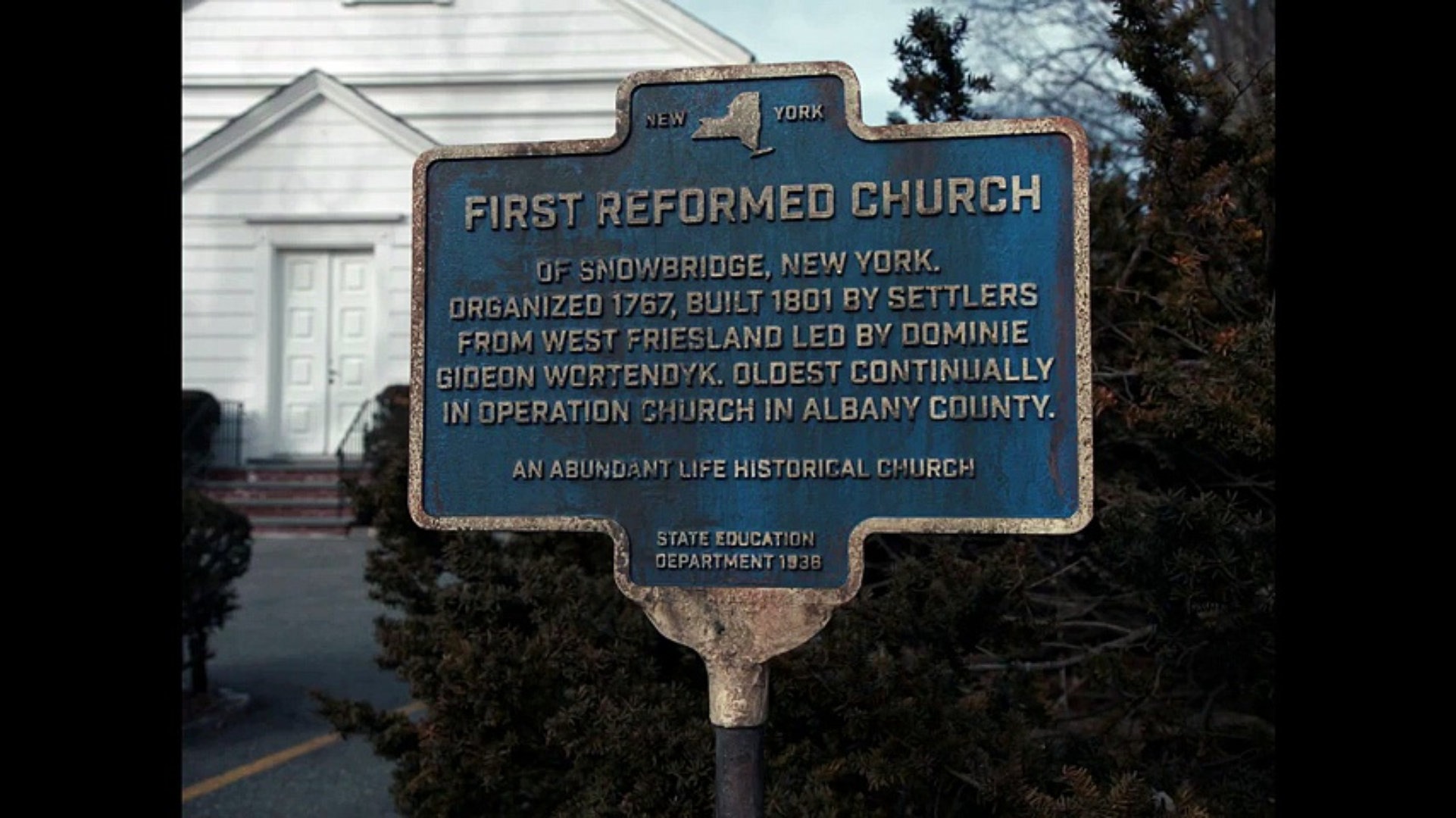 First Reformed church sign