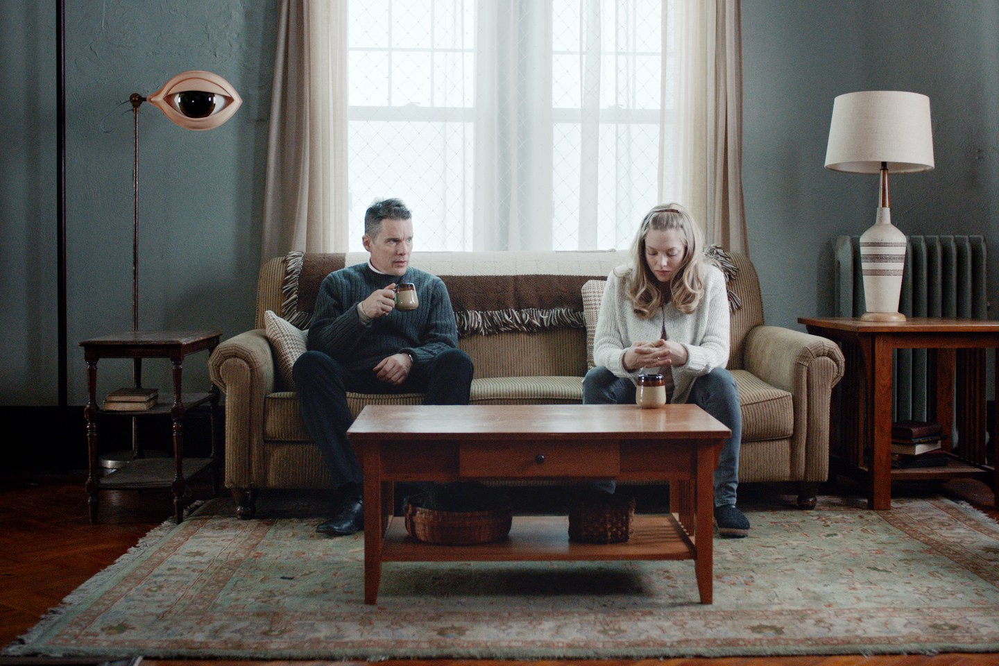 Ethan Hawke and Amanda Seyfried in Paul Schrader's First Reformed